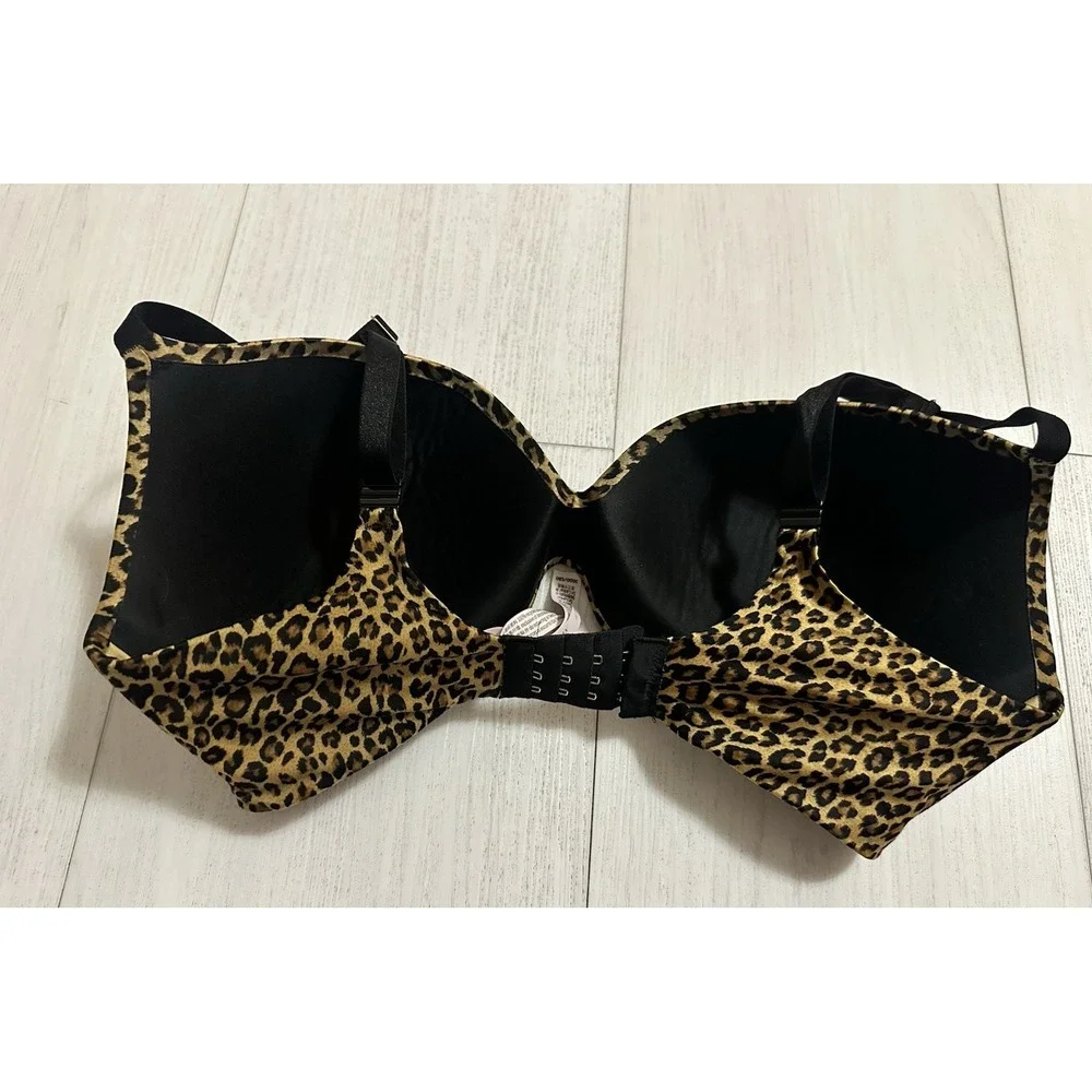 Victoria's Secret So Obsessed Padded No Wire Bra Sz‎ 36DD Animal Print